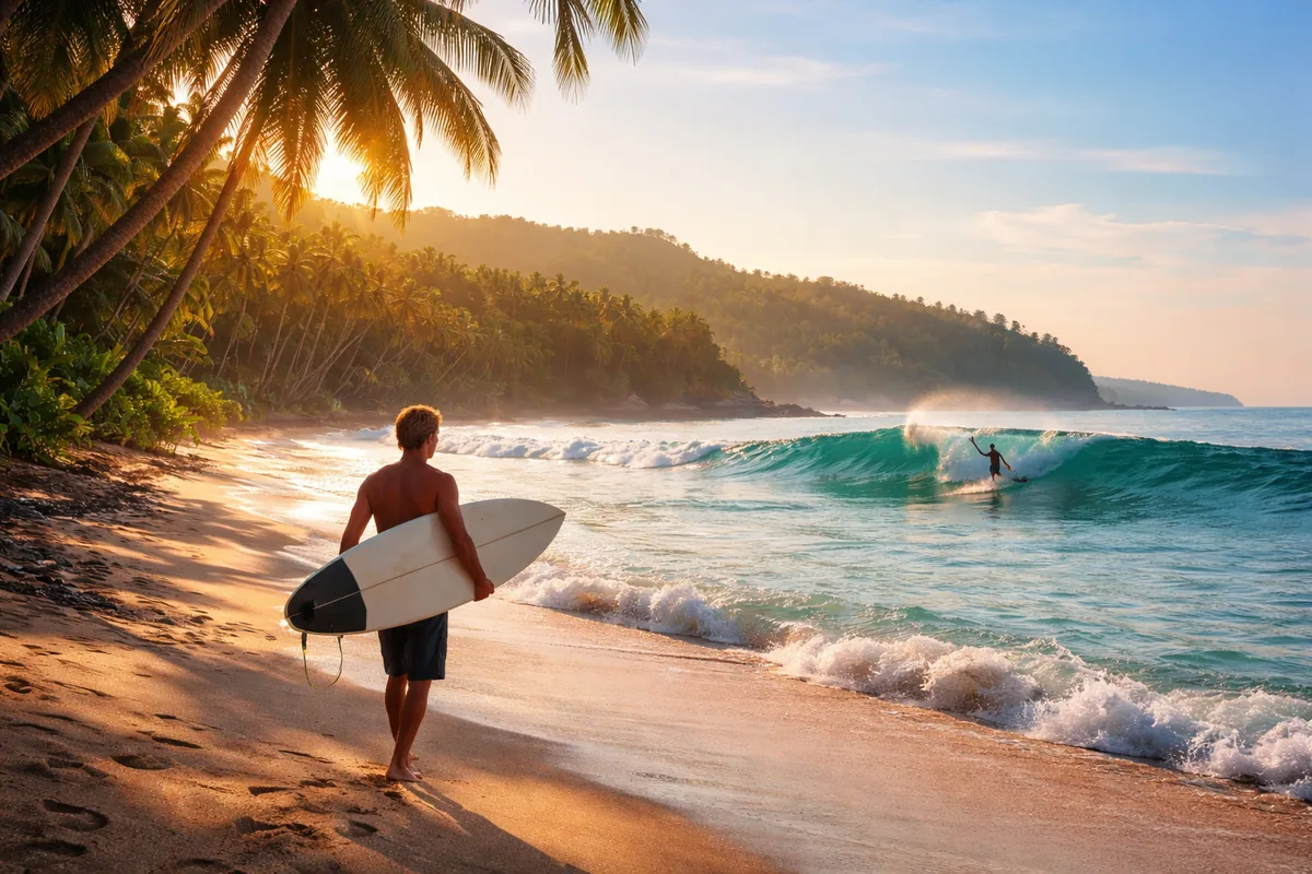Vivre l'expérience unique du surf en indonésie
